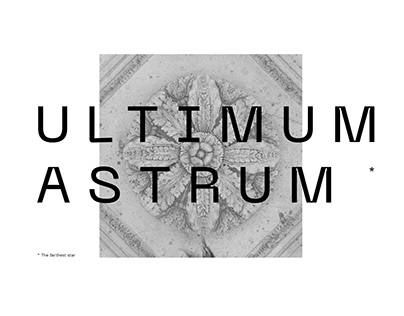 Ultimum Astrum. Identity for art project
