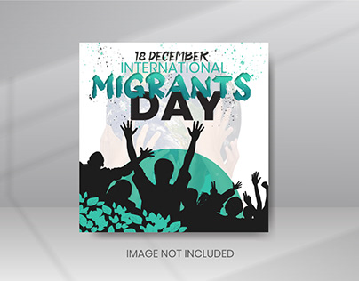 International Migrants Day Banner Design Post