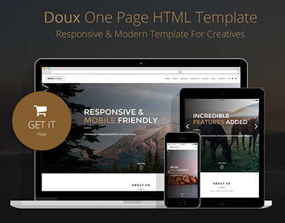 Doux - Creative One Page HTML Template
