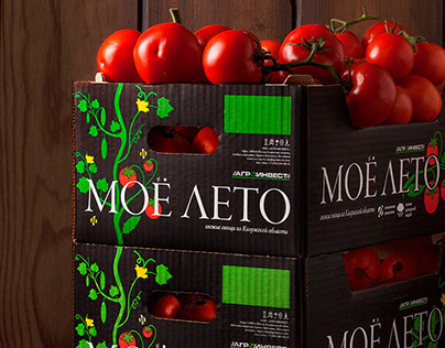 "My summer" tomato packaging