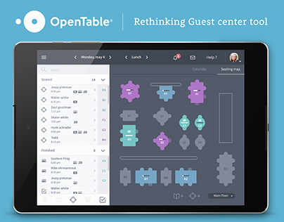 OpenTable - Rethinking Guest center tool