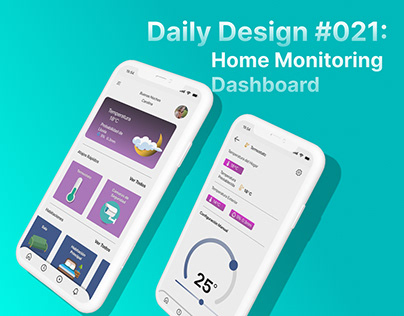 DailyUI #021: Home Monitoring Dashboard