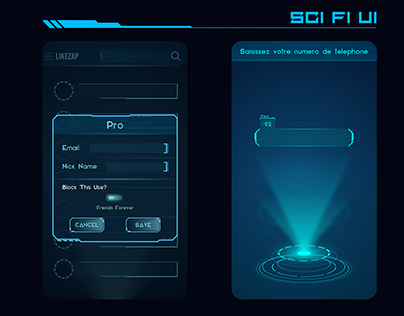 Sci-Fi App UI