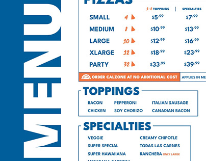 Digital menu - [Mamamia Pizza] - USA