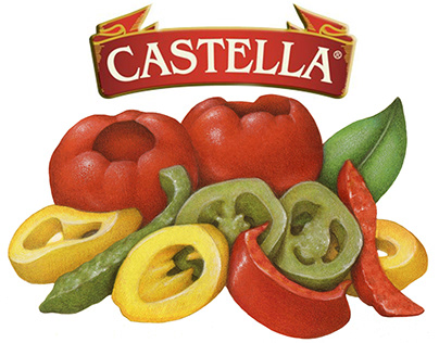 Miniatura progetto - Mediterranean Food Illustrations for Castella Imports