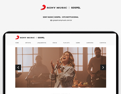 Sony Music Gospel - Site Institucional