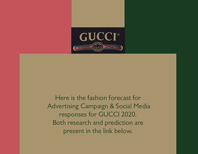 TREND FORECASTING REPORT, GUCCI
