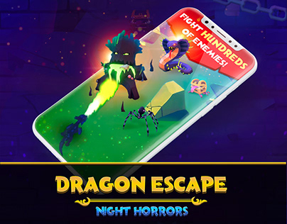 Dragon Escape | Game UI & Game Assets | Promo Art