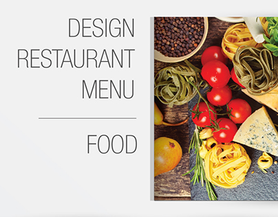 Design menu for restaurant chain
