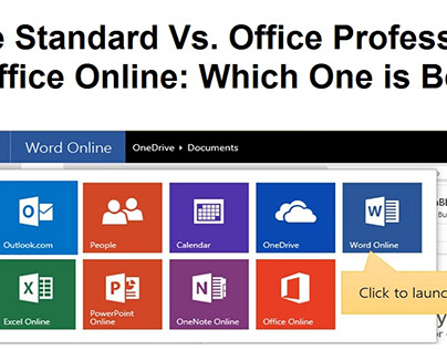 Office Standard Vs. Professional Vs. Online
