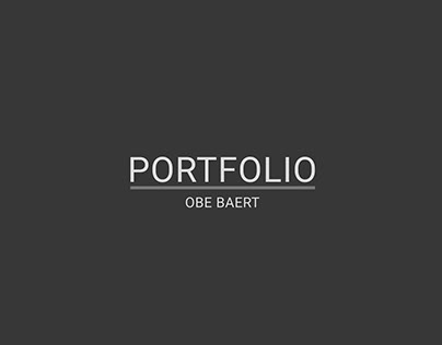 Portfolio Obe Baert