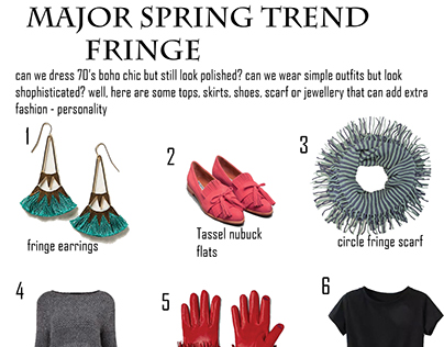 magazine look board and major trend layout