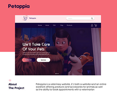 Pettopia - Veterinary App & Website - UI/UX Design