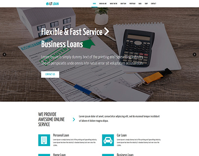 LT Loan – Financial Services WordPress theme