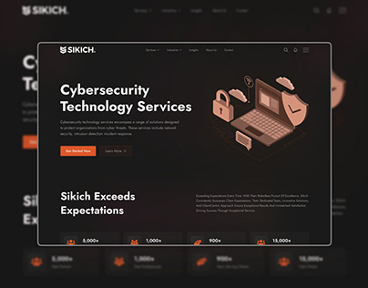 Cybersecurity Technology Services Landing Page