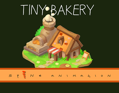 2d Spine animation of Bakery