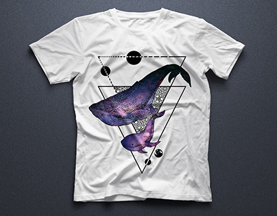 Whale Tale T-shirt print