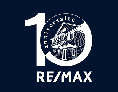 Logo dixième anniversaire Remax et matériel promo