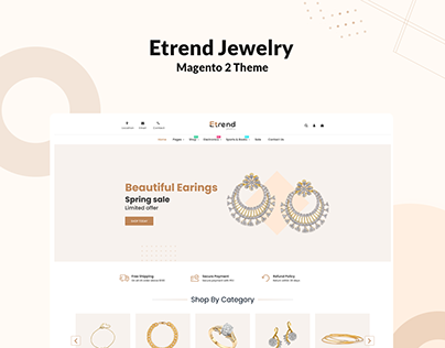Etrend Jewelry - Responsive Magento 2 Theme