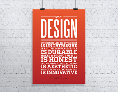 What Design Is Good Design poster