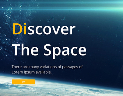 Space Web Concept Main Page