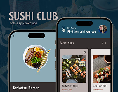 Sushi Club Mobile App Prototype