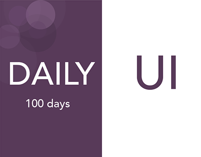 Daily UI -100 days of design