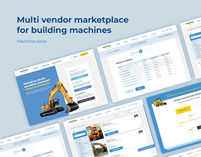 Multi vendor marketplace for building machines