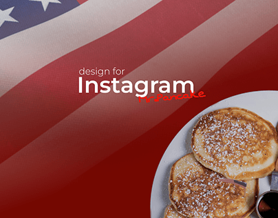 Instagram design for pancakes cafe