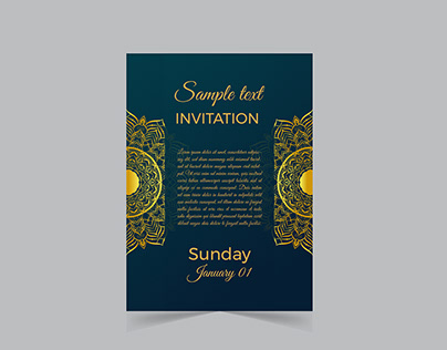 Luxurys Invitation Card Design