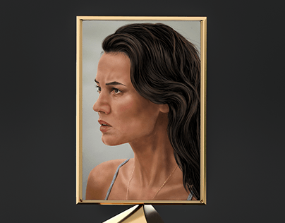 Pınar Deniz - Digital Portrait Drawing