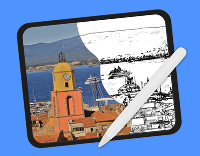 South of France Colouring Book App for iPhone and iPad