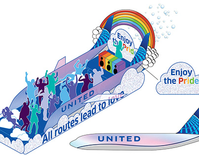 United Airlines World Pride Float and Parade 2019