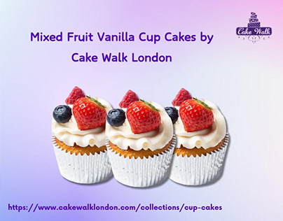 Irresistible Delights Mixed Fruit Vanilla Cupcakes