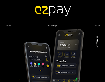 EZpay Finance App UI UX Design