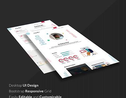 Portfolio Web UI | Design By The Raihan Riad