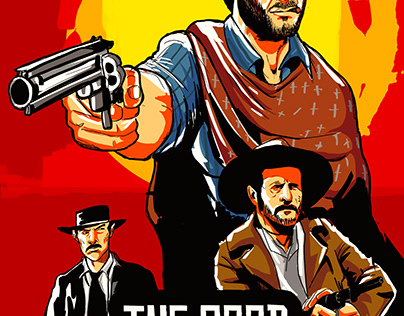 The good the bad and the ugly X Red Dead Redemption art