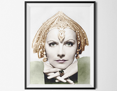 Digital Color - Greta Garbo