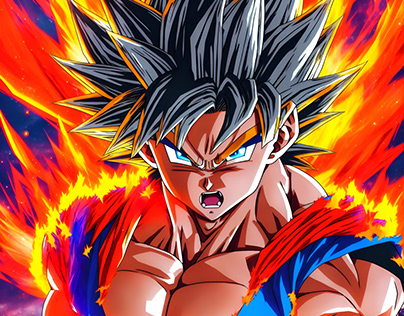 Black Goku Projects  Photos, videos, logos, illustrations and branding on  Behance