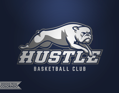 Hustle Basketball Club Logo Concept