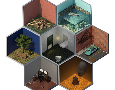 Isometric Rooms (CGI)