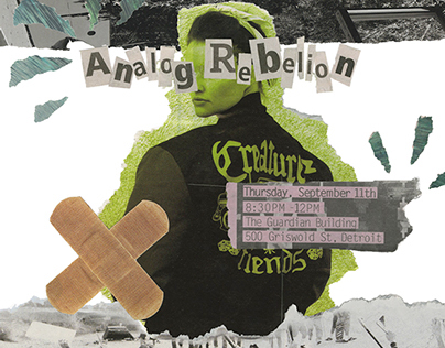 Analog Rebellion Gig Poster