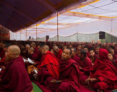 The Annual Great Sakya Monlam, Lumbini, Nepal