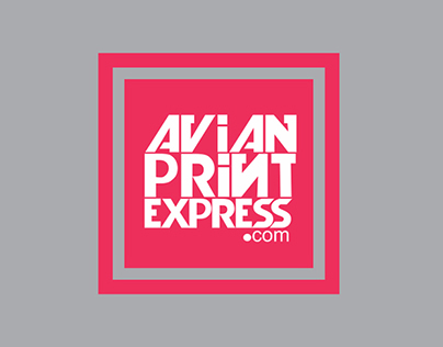 Avian Print Express Logo Identity