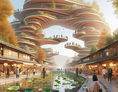 EcoGenesis Kyoto: Futuristic Sanctuary