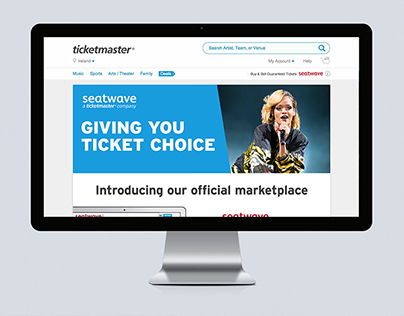 Ticketmaster Resale Landing Page