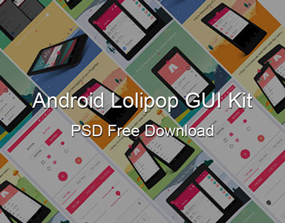 Android Lollipop 5.0 GUI Kit.