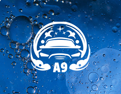 Logo for a car wash called A9