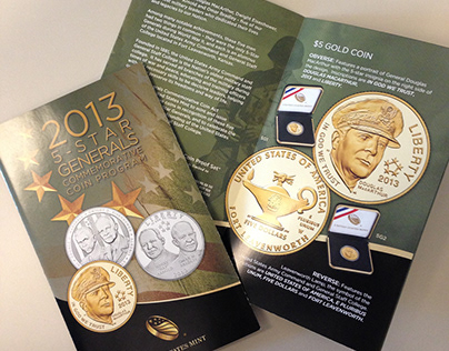 US Mint 2013 Five Star Generals Brochure Design