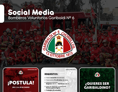 Social Media | Bomberos Voluntarios Garibaldi Nº 6